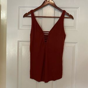American eagle maroon tank